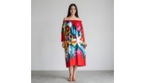 Summer Dress Rayon Hand Painted by Balinese Artisans